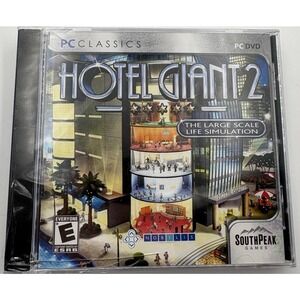 Hotel Giant 2 PC Classics DVD 2008 SouthPeak Games Nobilis Brand New Sealed